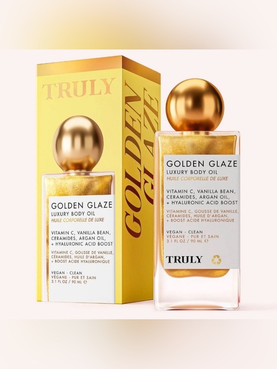TRULY Other - NIB Truly Golden Glaze Luxury Body Oil-Brightening Body Shimmer Oil-3.1 FL